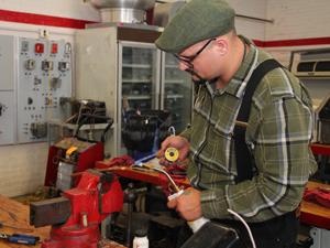 hvac student welding